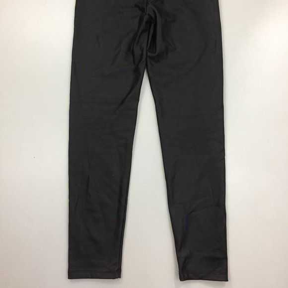 LILI SIDONIO x MOLLY BRACKEN Textured Fleece Lined Soft Faux Leather Leggings - Picture 10 of 13